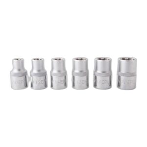 Douilles torx plus EP10 à ep20 L.37mm 1/2" (6 pcs) - OM 7017 - CLAS Equipements