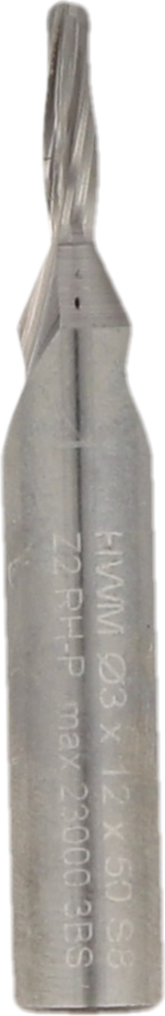 FRAISE DROITE HELICOIDALE HM MONOBLOC D4xLU15xLT50 Z2 SPIRALE POSITIVE Q8 - 408.724.00 - LEMAN
