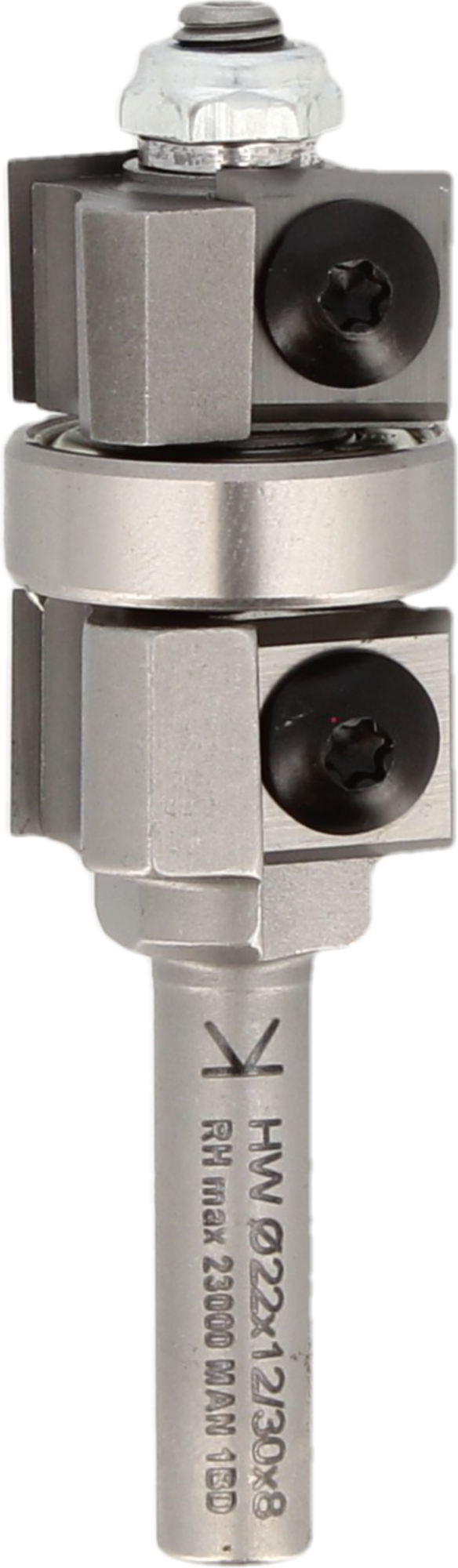 MECHE AFFLEUREUSE PLAQU. D19xLU12/30xLT75 Z2+2 Q8 ROULEMENT CENTRAL/USINAGE 2 PAREMENTS - 828.700.1230 - LEMAN