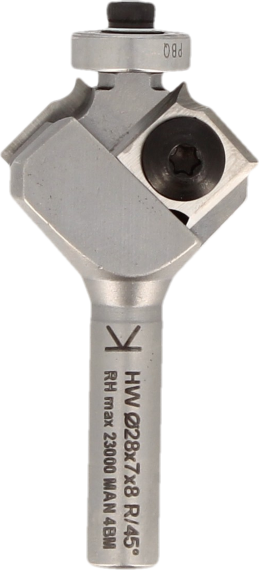 MECHE AFFLEUREUSE PLAQU.R2/45° D28xLU7xLT 60 Z2 Q8 ROULEMENT INFERIEUR - 828.745.20 - LEMAN