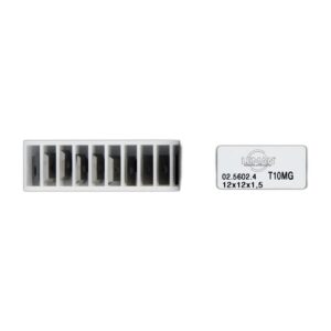 PLAQUETTE K050 MICRO-GRAIN 40X12X1,5/2 COUPES 45° HM - 02.5614.2 - LEMAN