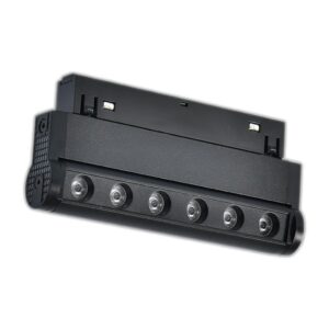 Spot LED Linéaire Serie 16mm 6W pour rail magnétique noir 48V 3000K - Ledme - LM3611