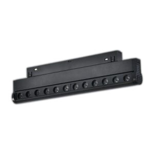Spot LED Linéaire Serie 16mm 12W pour rail magnétique noir 48V 3000K - Ledme - LM3613