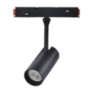 Spot LED Série 16mm 7W pour Rail Magnétique Noir 48V 3000K - Ledme - LM3615