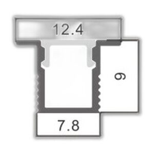 Profilé aluminium Yoret - 2 mètres Aluminium - Ledme - LM3741