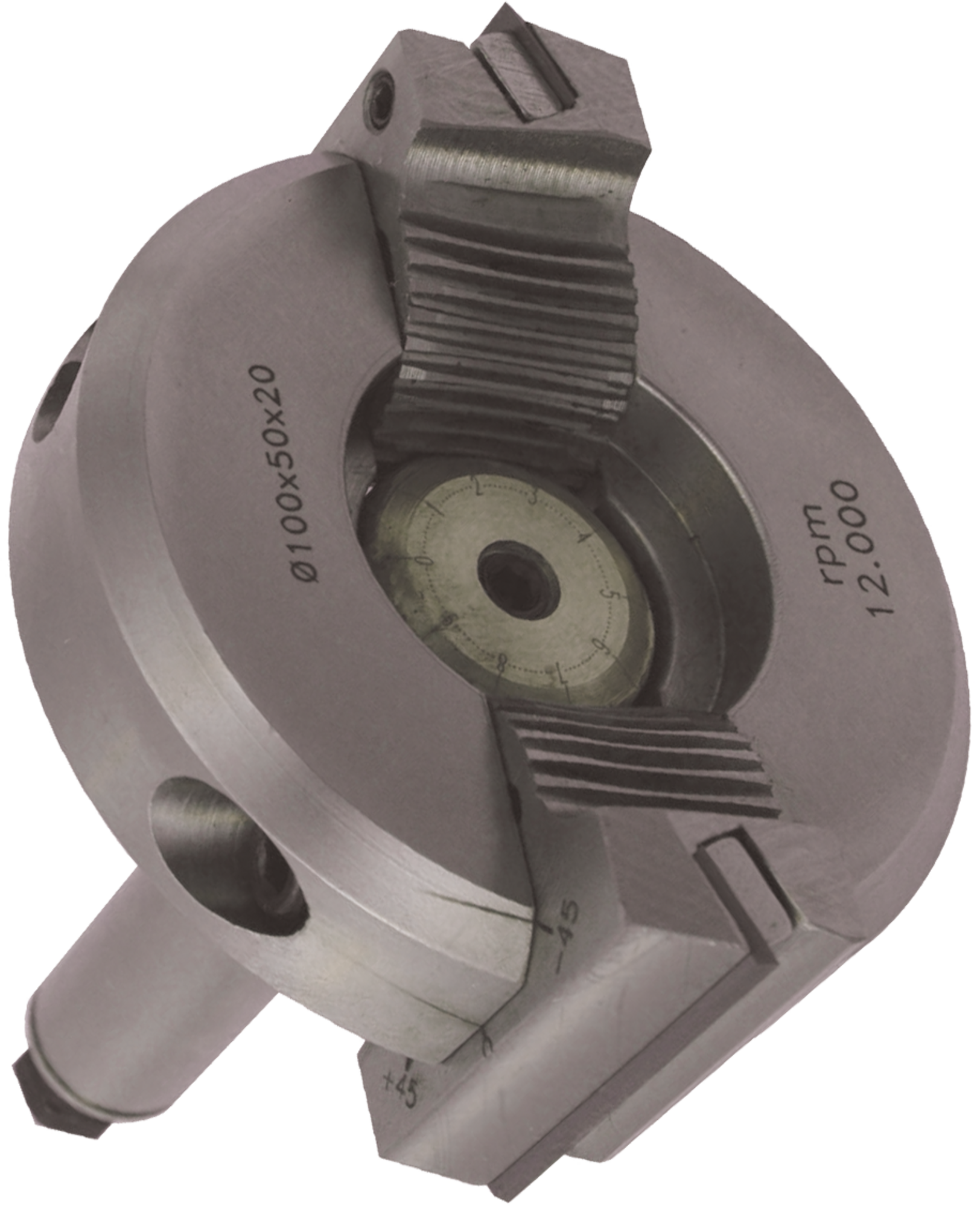 P.O CNC INCLINAISON VARIABLE Ø100XLU.50 Z=2 Q20X50 ROTATION DROITE - 959.9.100.5050 - LEMAN