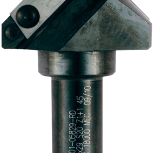 P.O. CNC CHANFREIN/MOULURE V 45° D58XLU.29XLT.100 Z=1+1 Q20x50 ROT.DROITE - 403.20.5829 - LEMAN