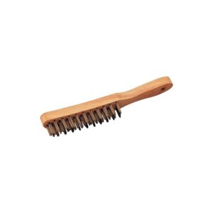 Brosse métallique avec 4 rangs manche en bois 912-B2 - SAM outillage - 215700