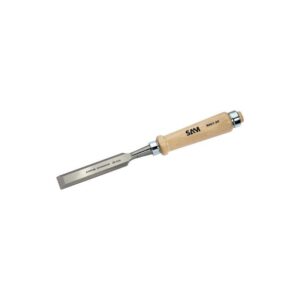 Ciseau de sculpteur à manche bois à lame longueur 145 mm et largeur 18 mm - B-607-18 - SAM outillage - 216148