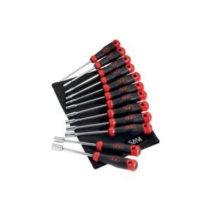 Trousse de 12 clés bi-matière à Douilles emmanchées S1 pour vis à accès limité 292P-J12 - SAM outillage - 217926
