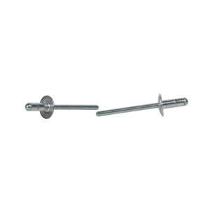 Rivets aveugles corps alu tige inox A2 Ø5x20mm tête large Ø 14mm serrage 14 à 14 m boîte de 250 pièces - GESIPA - 181813