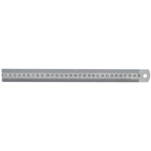 Réglet semi-rigide chromé mat 300x30x1 mm - FEKU FRANCE - 181869