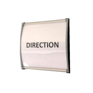 Porte-étiquettes Signy Premium - 105 x 50 mm - noir mat avec embouts à clipser - LEGALLAIS - 588234