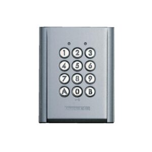 Clavier saillie codé métal, rétro éclairé 100 codes 2 relais - AIPHONE - 612090
