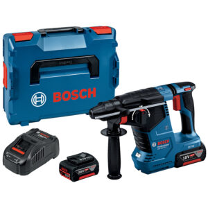 Marteau perforateur 18V - GBH 18V24C - 2 batteries 5Ah, chargeur et coffret - BOSCH - 604719
