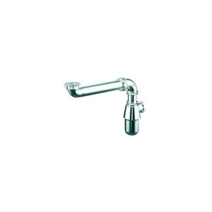 Tubulure de raccordement et siphon gain de place pour lavabo Ø 32 mm chromé - VALENTIN - 612328