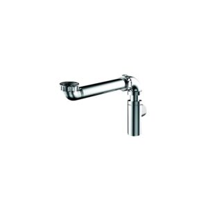 Tubulure et siphon design gain de place pour lavabo Ø 32 mm chromé - VALENTIN - 612335