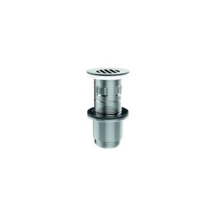 Bonde pour lavabo universelle à grille avec ou sans trop plein hauteur 100 mm recoupable chromé - VALENTIN - 612349