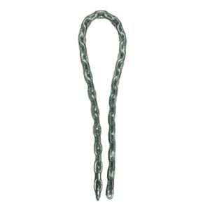 Chaîne en acier cémenté avec protection vinyle - maillon carré de 8 mm - longueur 1,50 m - MASTERLOCK - 635848