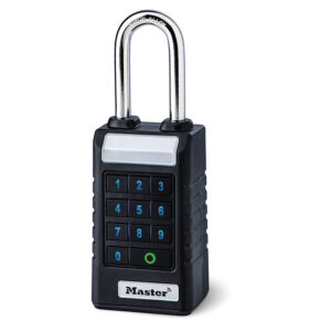 Cadenas à code et Bluetooth ProSeries - Anse longue Ø 9 mm - largeur du coffre 62 mm - MASTERLOCK - 635827