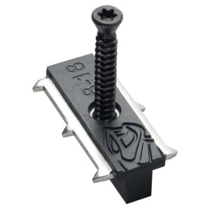 Clips de fixation invisibles bois composite et thermo modifiés Cobra HYBRID 8-18 sachet de 90 clips+vis - COBRA - 524800