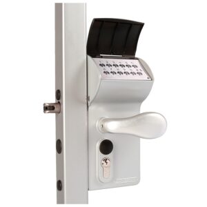 Serrure de grille à code électronique LOKQ pour portail battant pour tube carré de 40 à 60 mm contrôlé un ou 2 côtés - LOCINOX - 648609