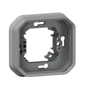Support plaque encastré 1 poste étanche Plexo gris - Legrand - 610165