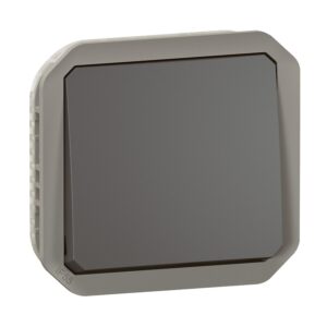 Interrupteur ou va-et-vient composable étanche Plexo 10 AX / 250 V - coloris Anthracite - Legrand - 609934