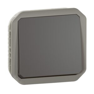 Poussoir NO composable 10 A étanche Plexo anthracite - Legrand - 609969