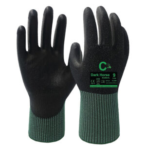 Gants anticoupures 12-360 à enduction PU - jauge 13 / coupure C - noir - taille 7 - la paire - XCELLENT - 635456