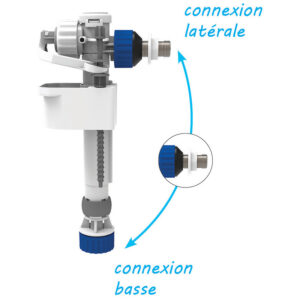 Robinet de remplissage réservoir universel 2 en 1 - SIAMP - 621470