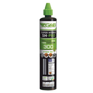 Scellement chimique Hybride sans styrène Ultra Polyvalente SH-PRO avec 2 ATE Option 7 ton gris cartouche de 410ml - G&B FISSAGGI - 479756