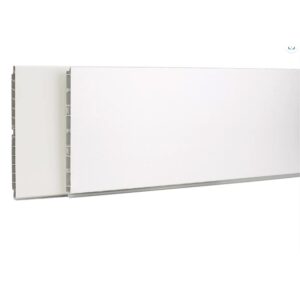 Plinthe de caisson en PVC - hauteur 150 mm - longueur 3,85 m - finition noir mat - SYNERCIA - 661244