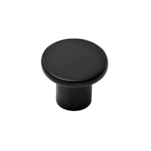 Bouton métal Disc - diamètre 33 mm - finition noir -  - 661601