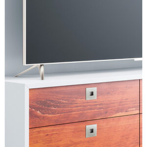 Bouton cuvette forme carré Square - 73 x 73 extérieur - 45 x 45 mm encastrement - finition nickelé -  - 661622