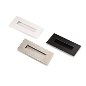 Bouton cuvette Rectangular - 155 x 73 extérieur - 40 x 123 mm encastrement - finition noir -  - 661636