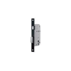 Serrure à larder pêne 1/2 tour cyl. européen axe 60 EA70 carré de 7 coffre de 148x88 têtière noire de 250x25 bouts carré - MARQUES SA - 660656
