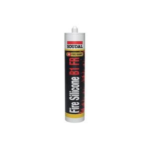 Silicone coupe-feu Fire Silicone B1 FR étanche à la fumée, coloris blanc 15x300ml - SOUDAL - 661902