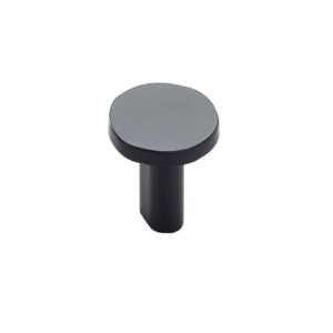 Bouton en zamak Stone - diamètre 30 mm - finition noir mat - METAKOR - 662063