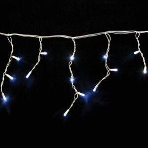 Rideau stalactite LED Authentic 3 m H60 cm 144 LED blanc fixe 9,2 W 230 V Ø 8 mm IP66 - FESTILIGHT - 665514