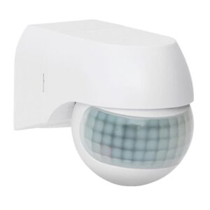 Détecteur de mouvement mini 180° 12m IP44 blanc - ASLO - 666746