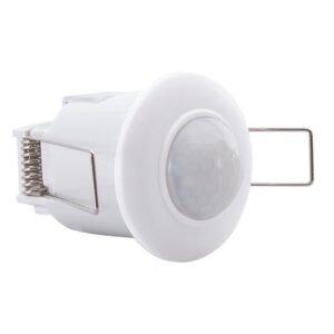 Détecteur de mouvement plafond mini encastré 360° blanc - ASLO - 666767