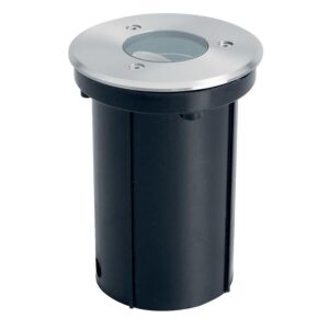 Spot encastré extérieur de sol rond à équiper max. 50 W GU10 Ø110 mm IP65-IK08 - ASLO - 668391