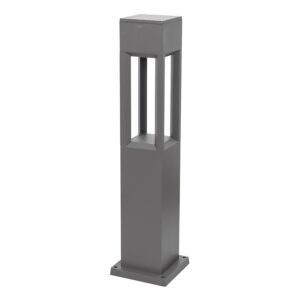 Borne LED extérieure Luminor 13W 850 lm 3000K gris H=70cm - ASLO - 668860