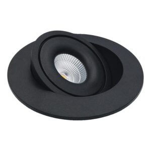 Spot encastré LED Swing orientable 360° 7 W 550 lm CTC 2700/3000/4000K noir - Asled - 665997