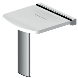 Siège de douche rabattable Onyx compact blanc - AKW - 656330