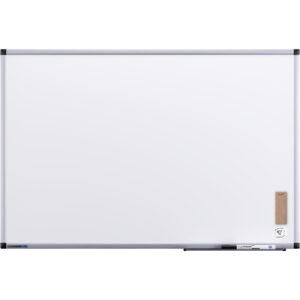 Tableau blanc mural UNITE PLUS surface magnétique acier émaillé effaçable à sec cadre en aluminium H60 x L90 cm - Legamaster - 668118