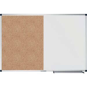 Tableau mural Combiboard côté blanc magnétique acier émaillé côté revêtement liège naturel H90 x L120 cm - Legamaster - 150105