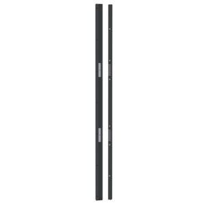 Bandeau ventouse 2 x 300 kg en 2500 mm 12/48 Volts DC automatique noir 9005 satiné - SEWOSY - 103478