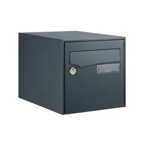 Boîtes aux lettres acier Loft simple face - finition gris RAL 7016 - DECAYEUX - 104500